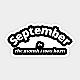 September birthday Sticker